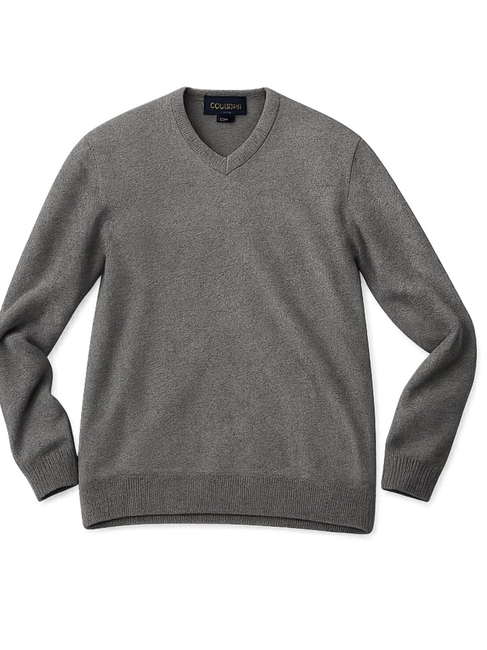 Club Room Men's V-Neck Pullover Sweater Gray Long Sleeve Size S Casual
146